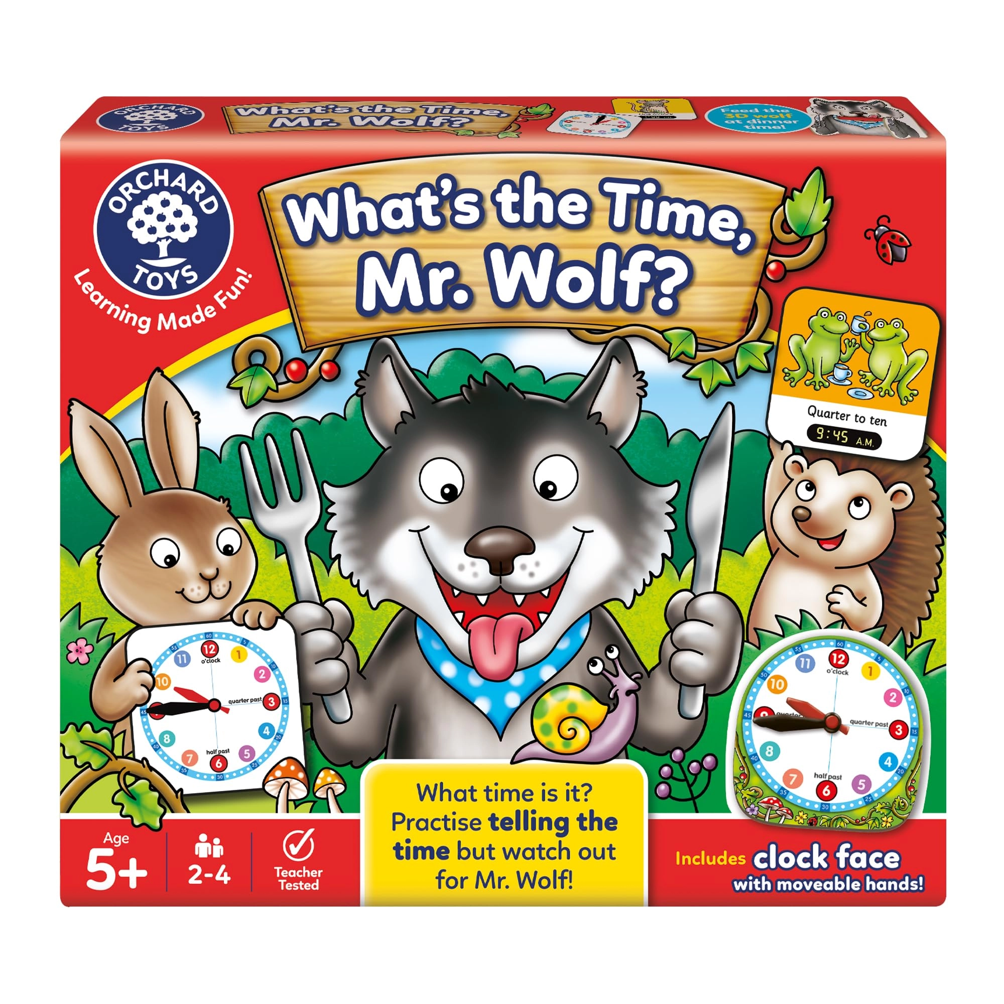 Orchard Toys What's the Time, Mr Wolf - 5+ 1 pieces