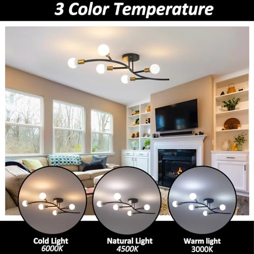 Ceiling Lamp - E27 6 Lights