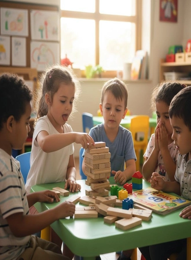 Classic Wooden Number Table Game - 48 pieces