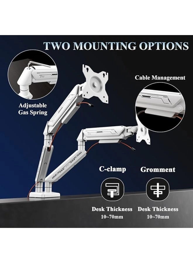 Dual Monitor Arm - Dual 13-32 Inch 75x75/100x100mm
