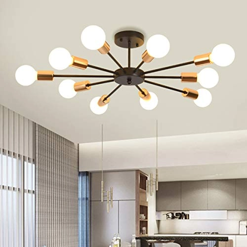 Modern Sputnik Chandeliers - Dimmable