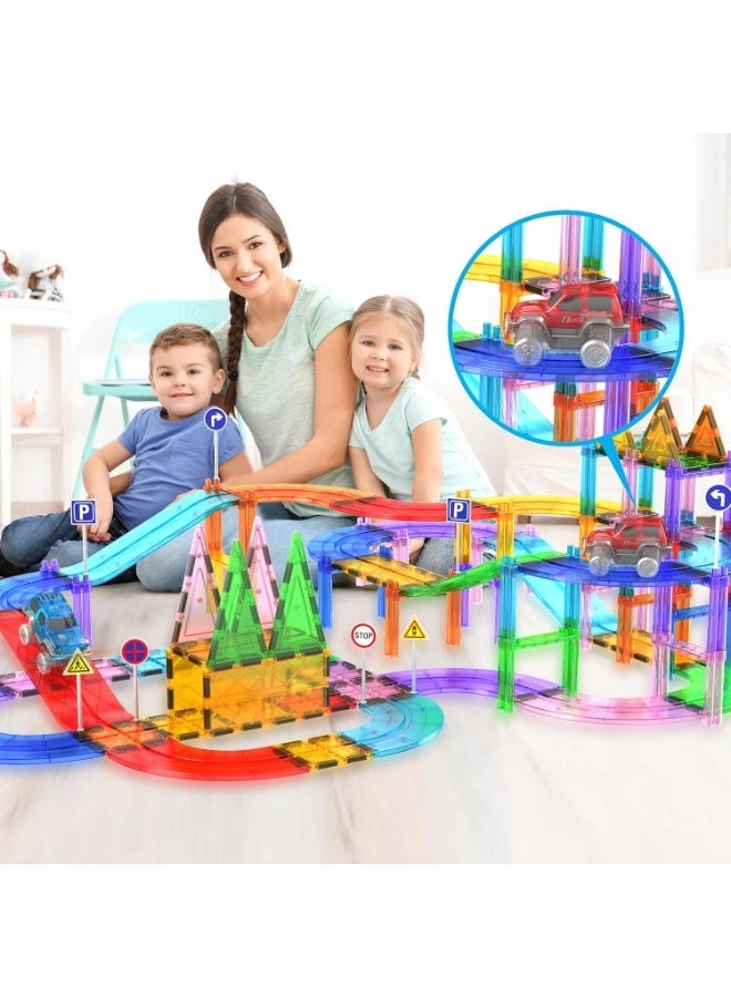 Magnetic LED Flashing Race Car - 2 pcs