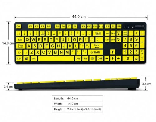 Large Print Keyboard - UK Wired