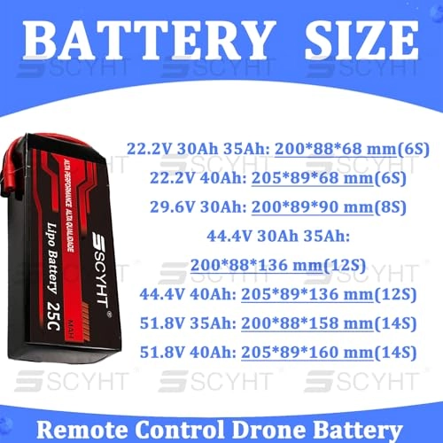 Drone Battery - 22.2V 35Ah 25C