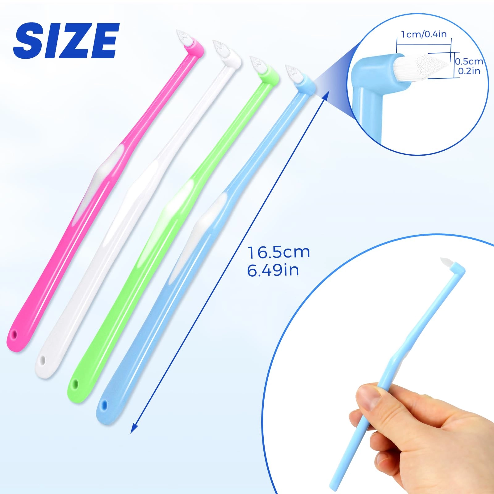 Interspace Toothbrush - Soft Protective cap 4-Piece Pack