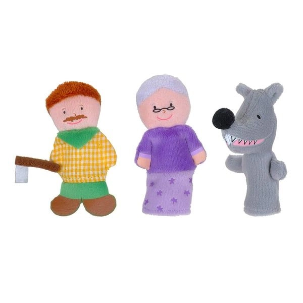 Red Riding Hood Finger & Puppet Set - 4pcs Suitable for 3-9 years