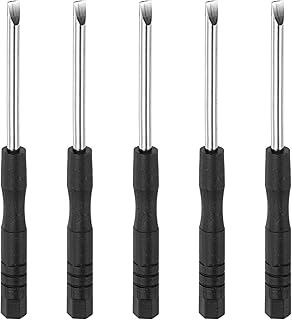 uxcell Mini Slotted Screwdriver 3.0mm (5 Pcs)