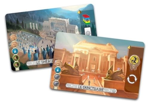 Seven Wonders Duel: Agora + Seven Wonders Duel: Pantheon + Decaps (French)