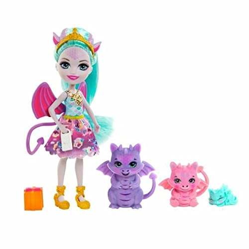 Deanna Dragon Doll - 15.2 cm Plastic 3 dragon figures Ages 4+