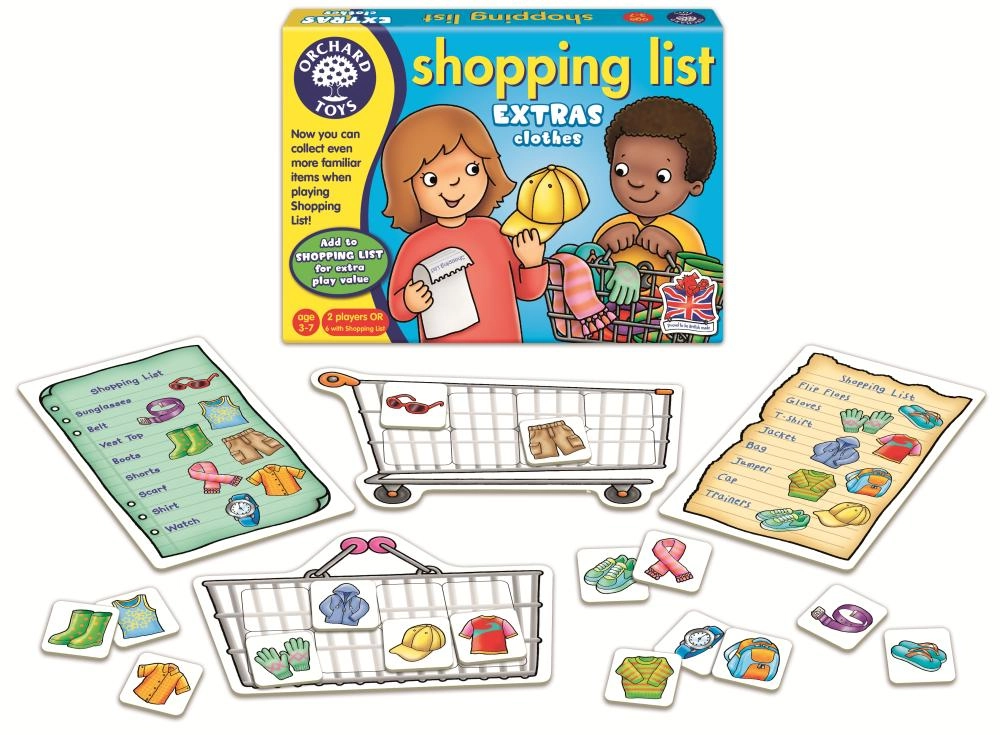 Shopping List Extras - Suitable for 3 years to 7 years
