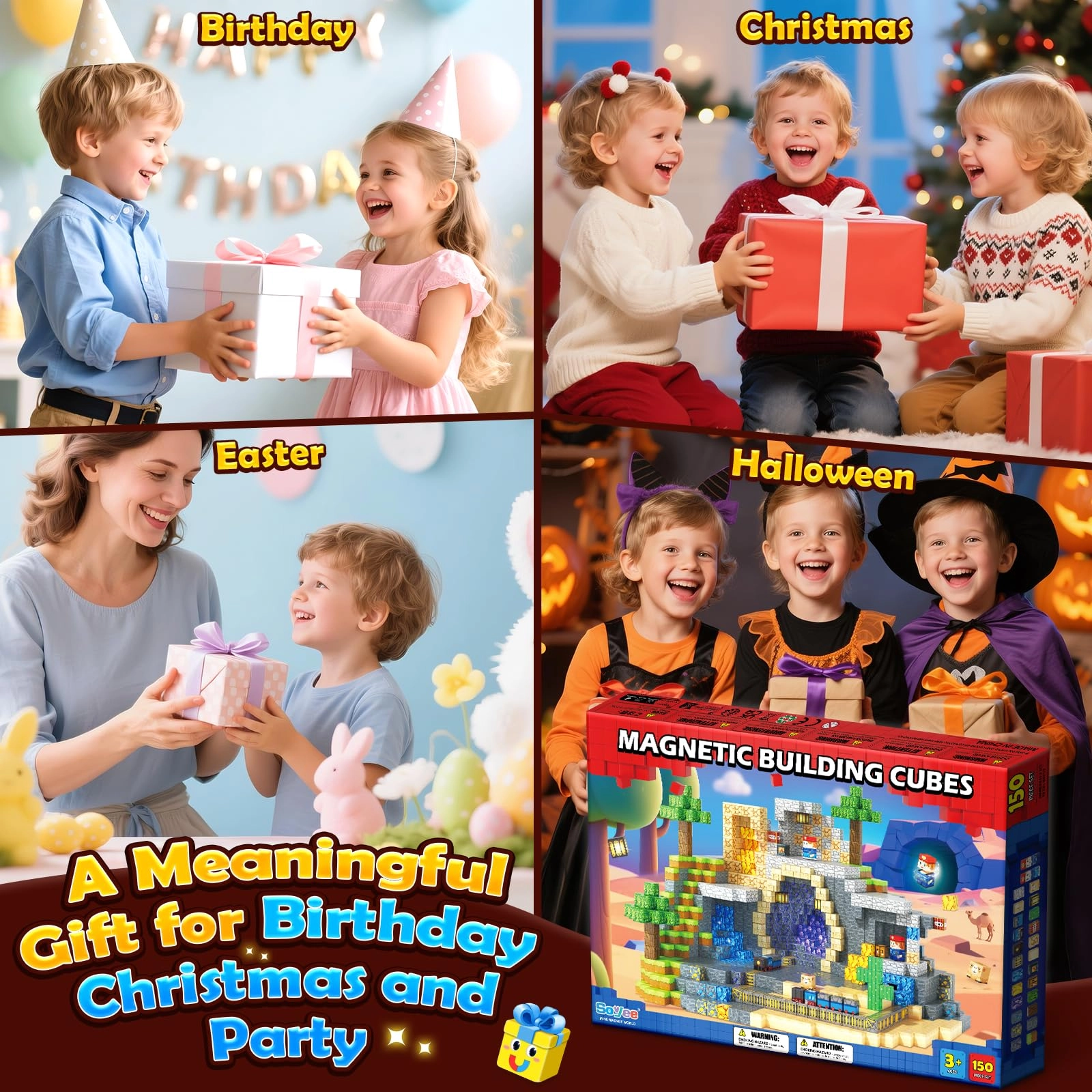 Magnetic Blocks - 150 pcs