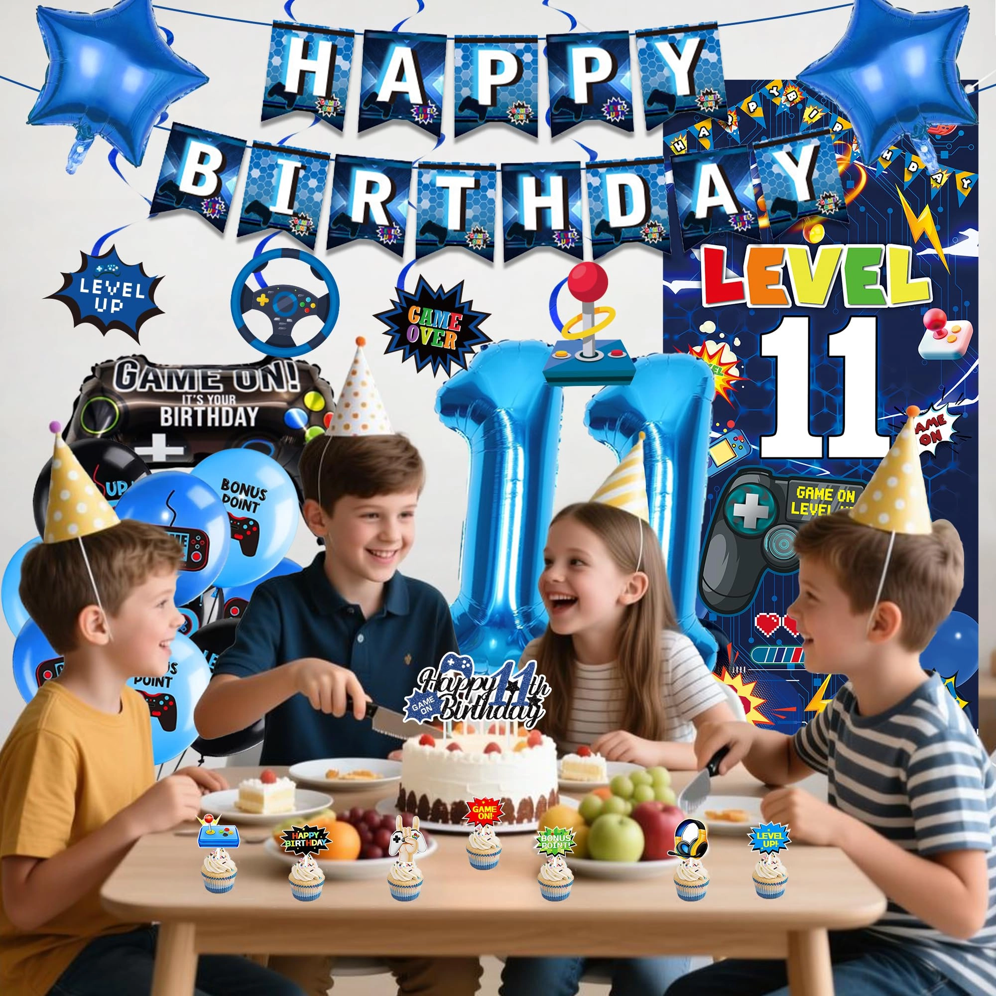 Gaming Birthday Decorations - 41 Pcs