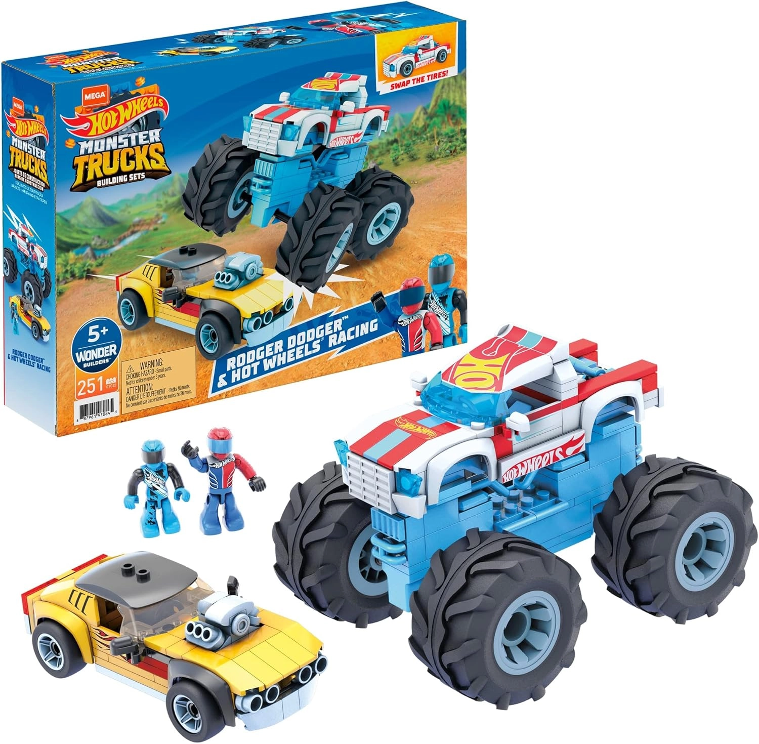 MEGA Rodger Dodger Hot Wheels Racing Construction Set - Rodger Dodger 355pcs