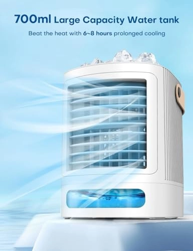 Mini Air Conditioner - 100 Cubic Feet Per Minute 700ml