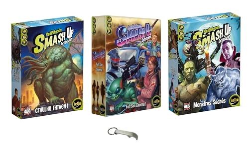 Smash Up: Makes His Cinema + Smash Up: Cthulhu + Smash Up: Holy Monsters + Decap Blumie