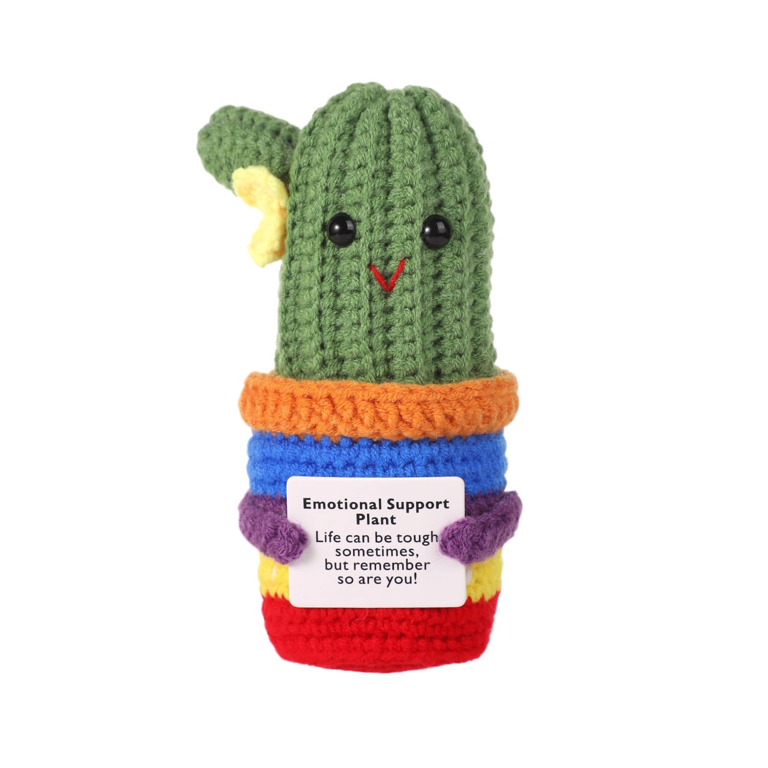 Cactus Funny Positive 13 cm Crochet