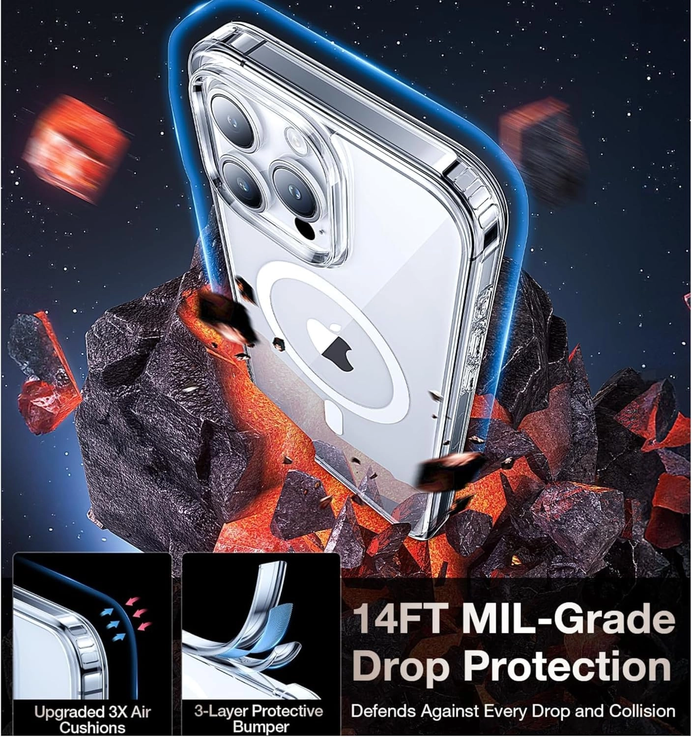 iPhone 15 Pro Phone Case - MagSafe Clear