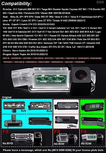 HD Color CCD Waterproof Vehicle Car Rear View Backup Camera - Night Vision 628 x 586 Pixels