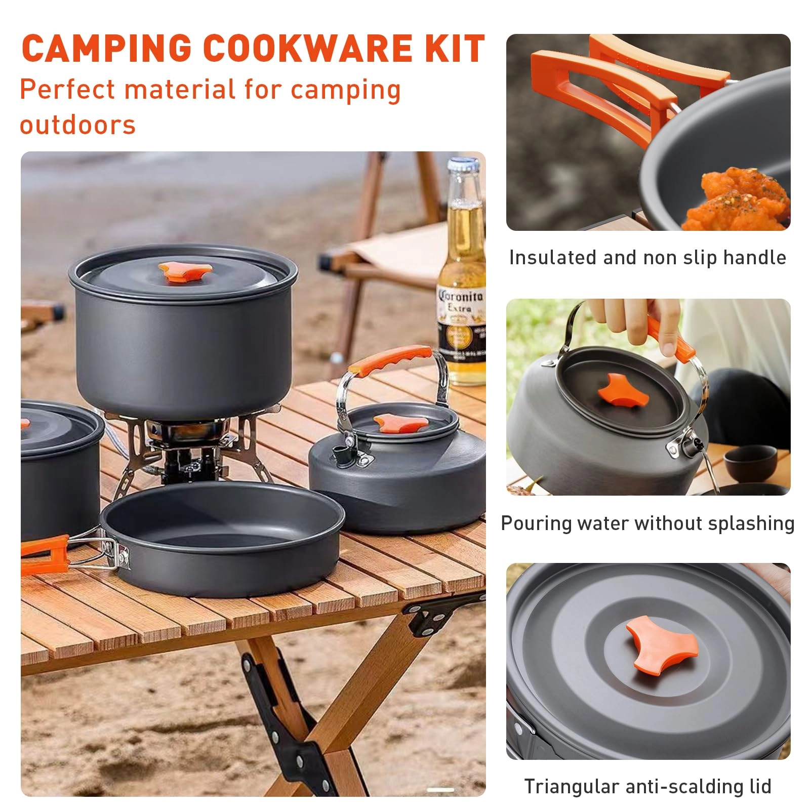 Camping Cooking Set - 17 pieces
