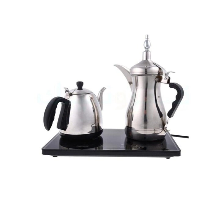 Arabic Dallah - Stainless Steel + Tea Pot + Portable Travel Bag