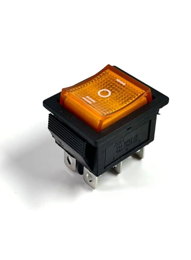 KCD4 Rocker Switch - 16A 250VAC 6 pin