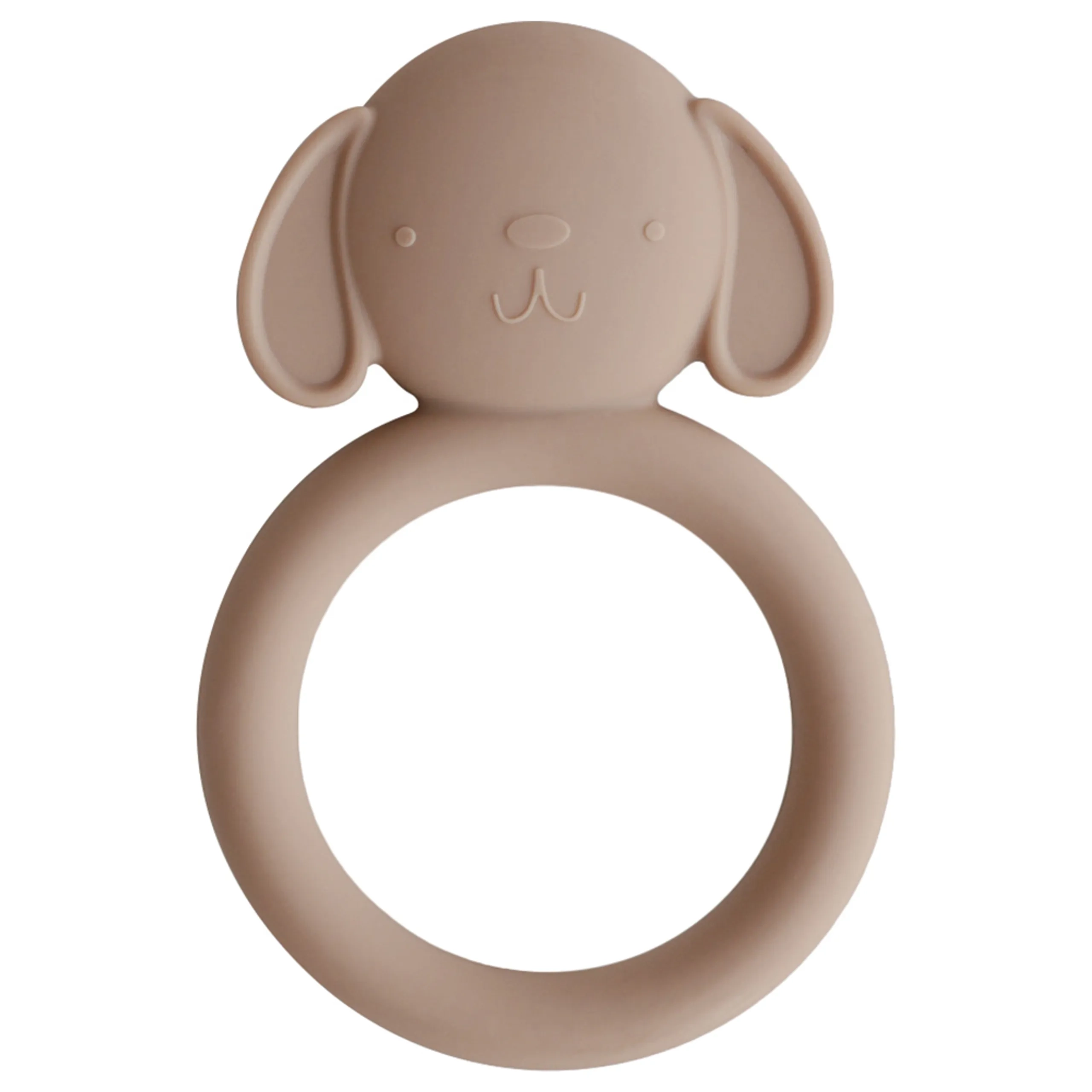 mushie Teether - Dog - 100% non-toxic, food-grade silicone