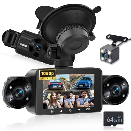 4 Channel Front and Rear Dash Cam - 1080P