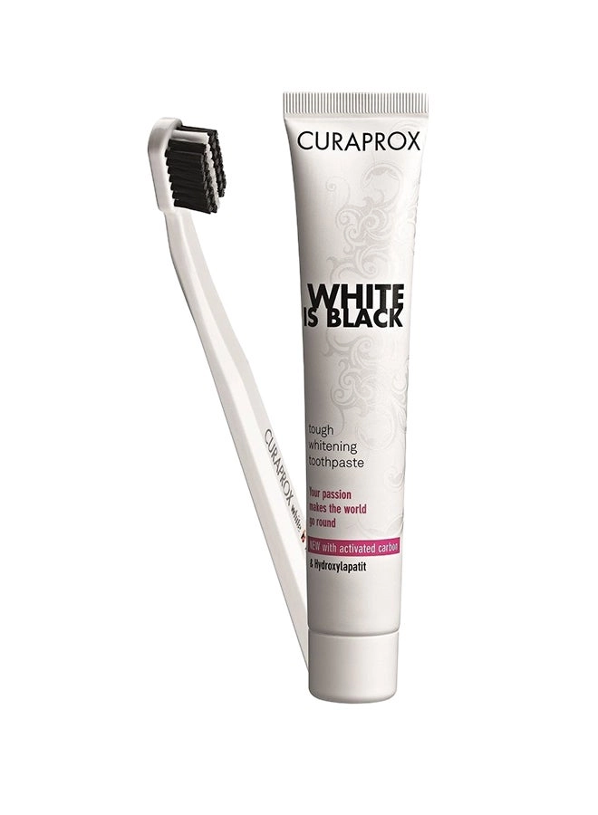 Curaprox Black is White Activated carbon Toothpaste Unisex 90 ml