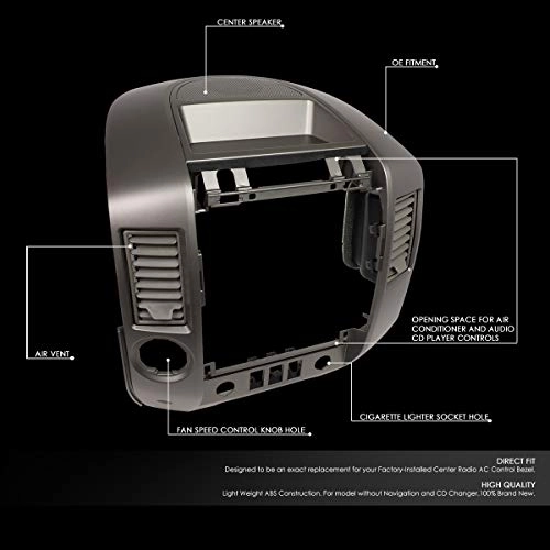 Center Dash Audio A/C Finisher Surround Bezel - 04-06 Titan 05-06 Armada