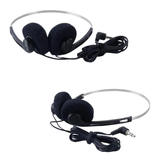 Retro Over-Ear Earphones - Wired Headphone