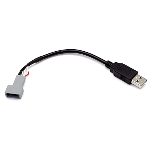 strpump Aftermarket Android Car Radio Stereo 4 Pin Original USB Cable Adapter Cord USB to Female Plug Connector - KIA Hyundai Tucson Elantra Mistra