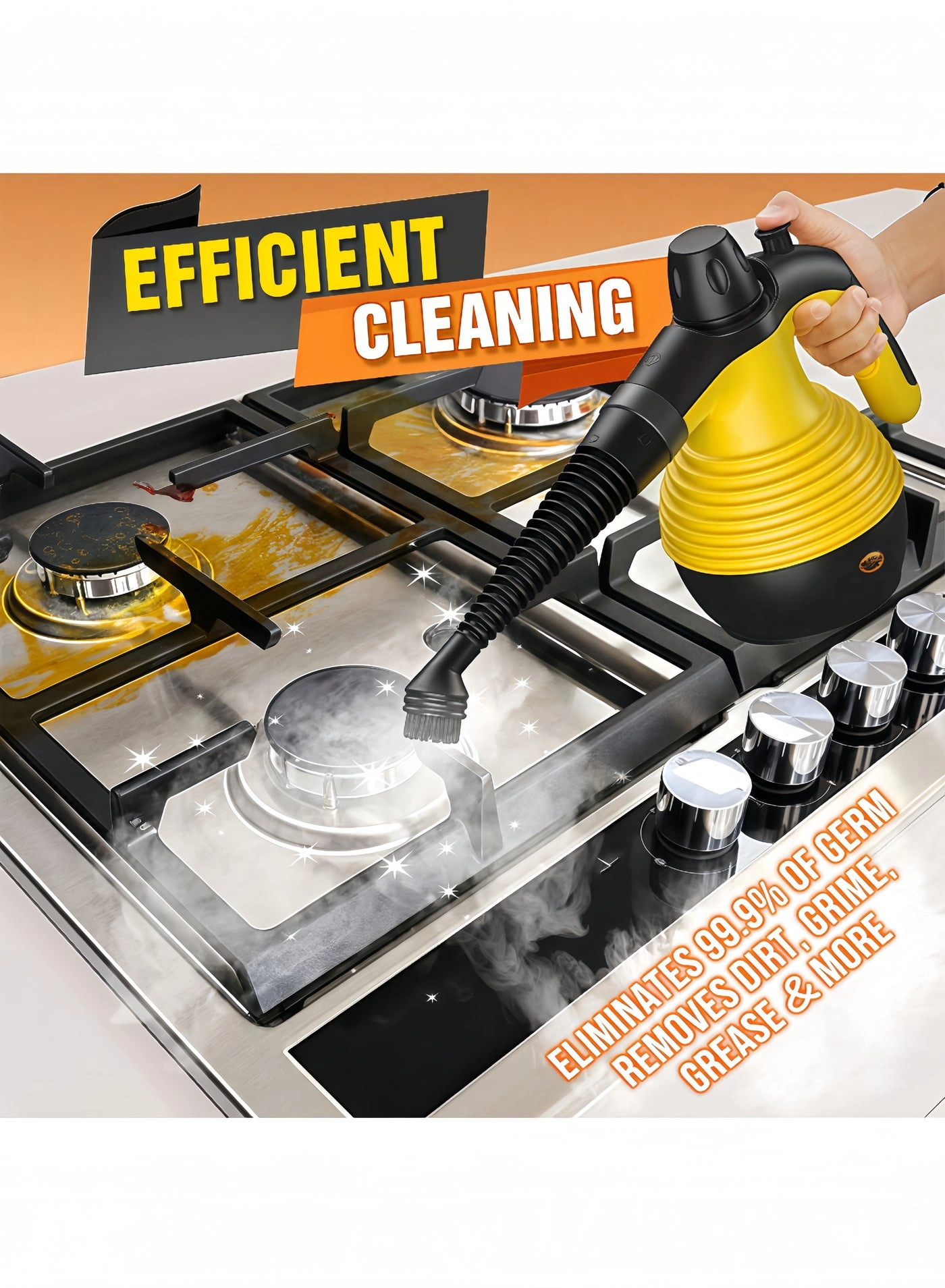 Handheld Pressurized Steam Cleaner - 12.8OZ