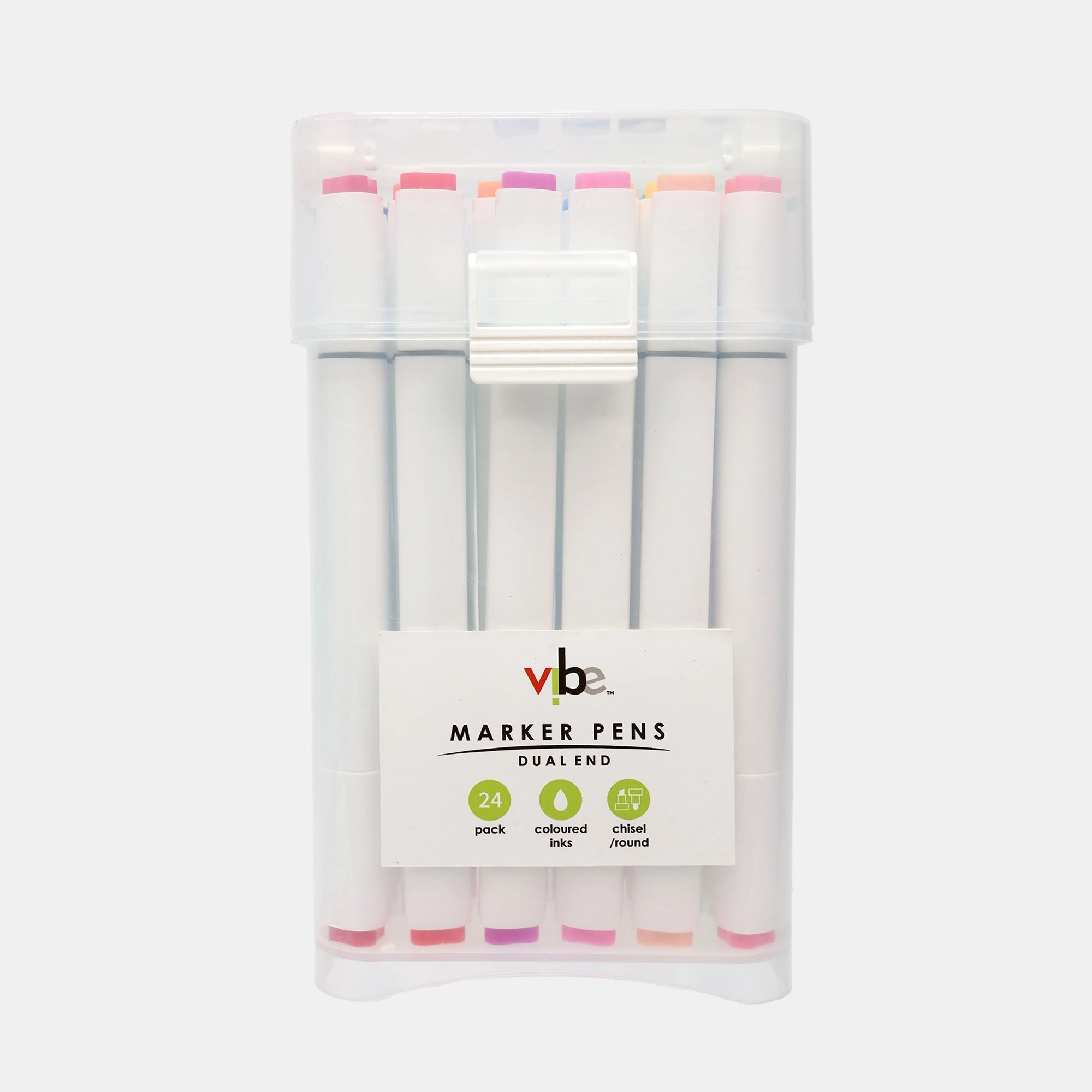 Vibe Dual End Marker Pens - 24