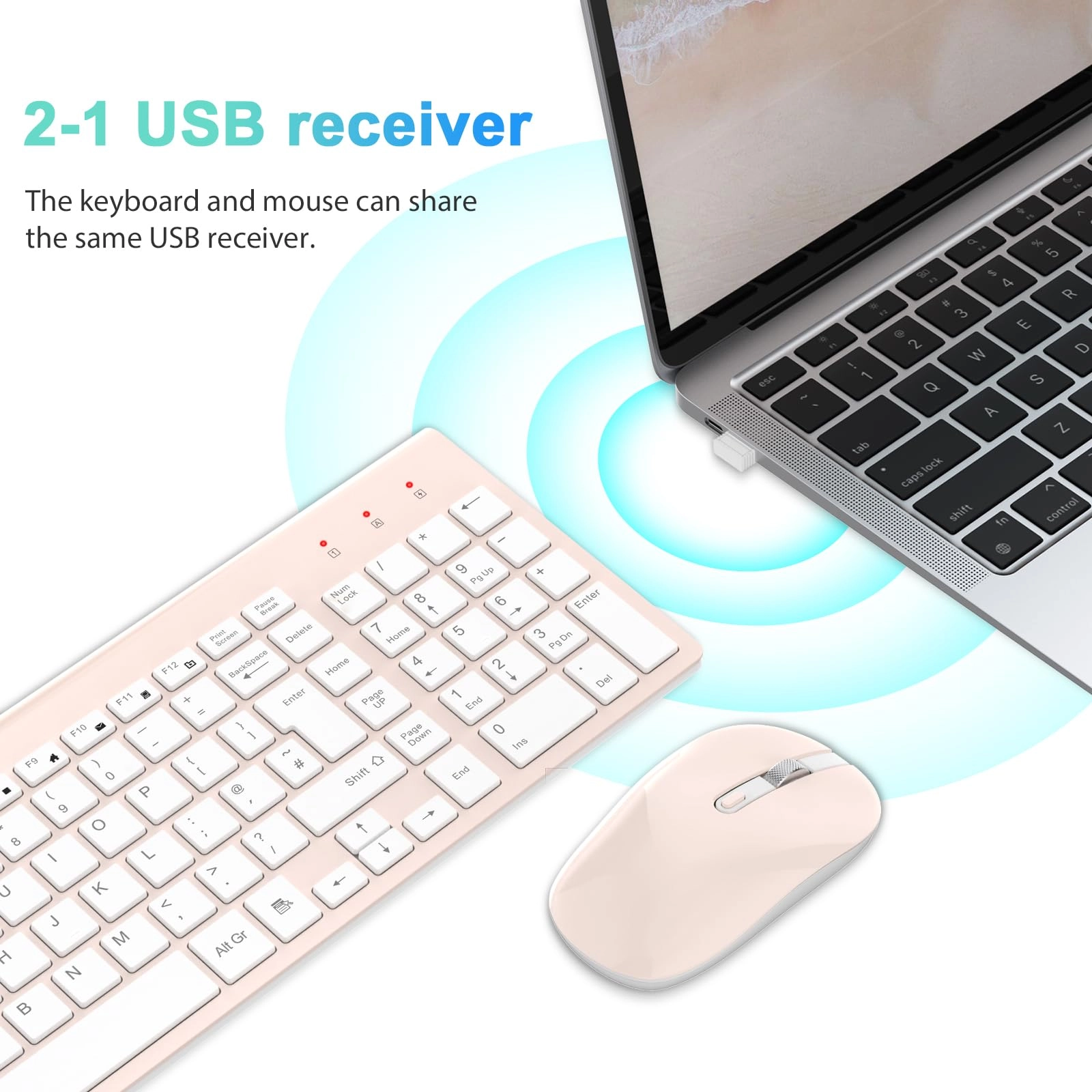 Wireless Keyboard Mouse Combo - UK Wireless