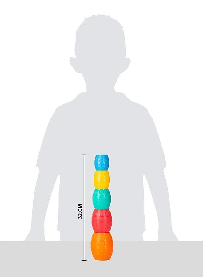 Stacking Barrels - Suitable for 12 Months & above 5 Pieces