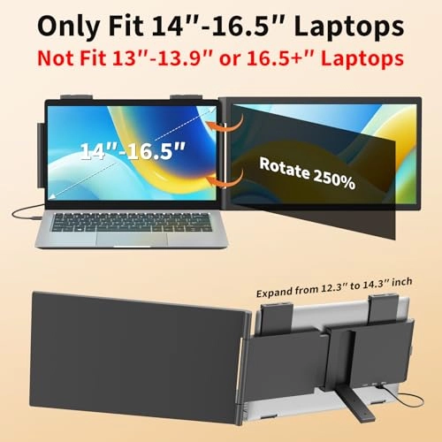 Laptop Screen Extender - A1-15.6"-1080P-60Hz 1920x1080 15.6 Inches