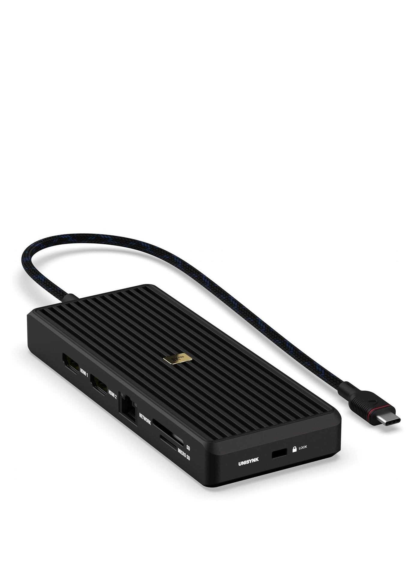 12 Port USB-C Hub - Black