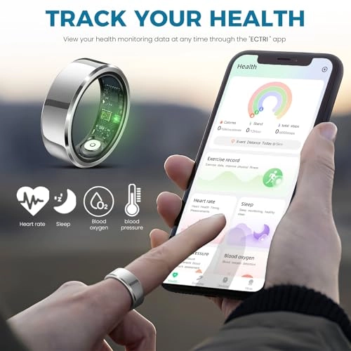 Smart Ring - Blood Pressure Heart Rate Sleep Monitoring