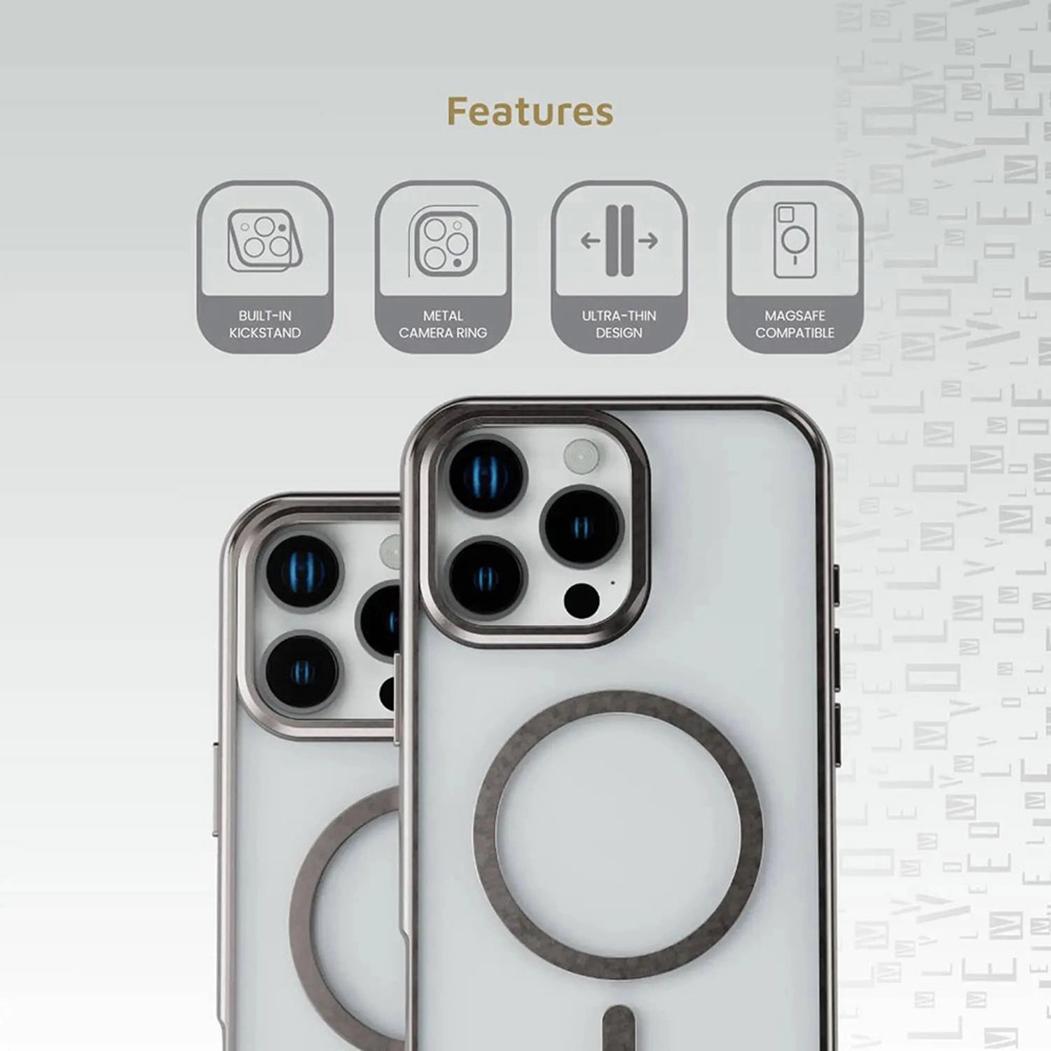 Elio PC Case with MagSafe for iPhone 16 Pro