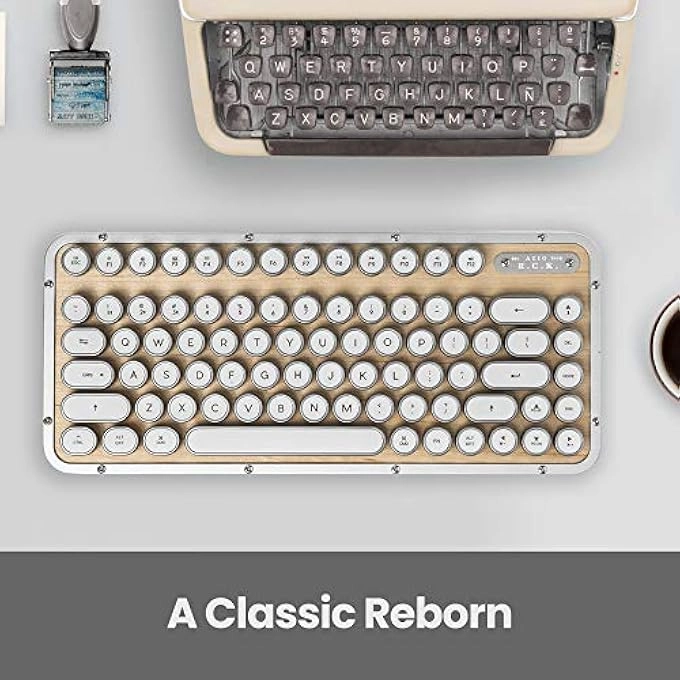 Ergonomic Wireless Rechargeable Bluetooth Keyboard - Wired/Wireless