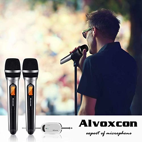 Dual UHF Dynamic Handheld Wireless Microphone