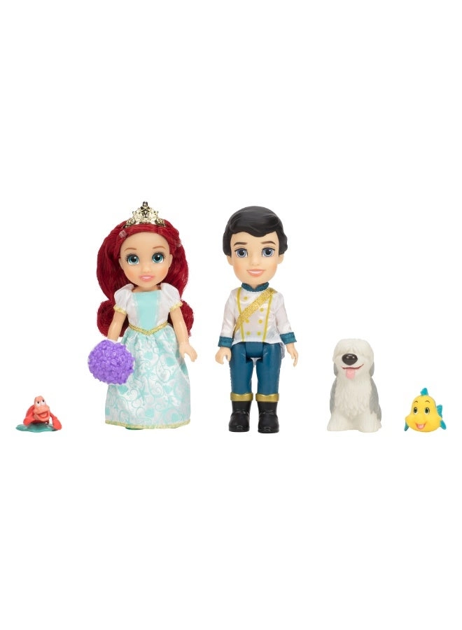 Ariel Wedding Gift Set - Petite 2 Mini Doll Figures Ages 3+