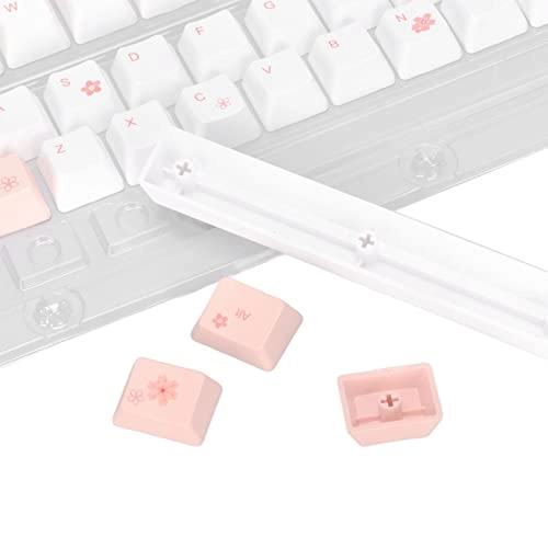 Keyboard Keycaps - Cherry Blossoms Powder 123 Keys PBT