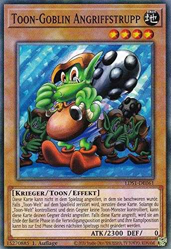 TCG Toys (Near Mint) Anime Toon-Goblin Attack Force LDS1-DE061 - German - 1st Edition