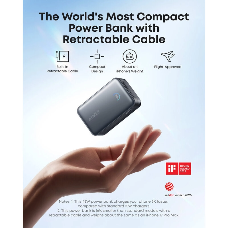 A1638 - 10,000mAh 45W Fast charging