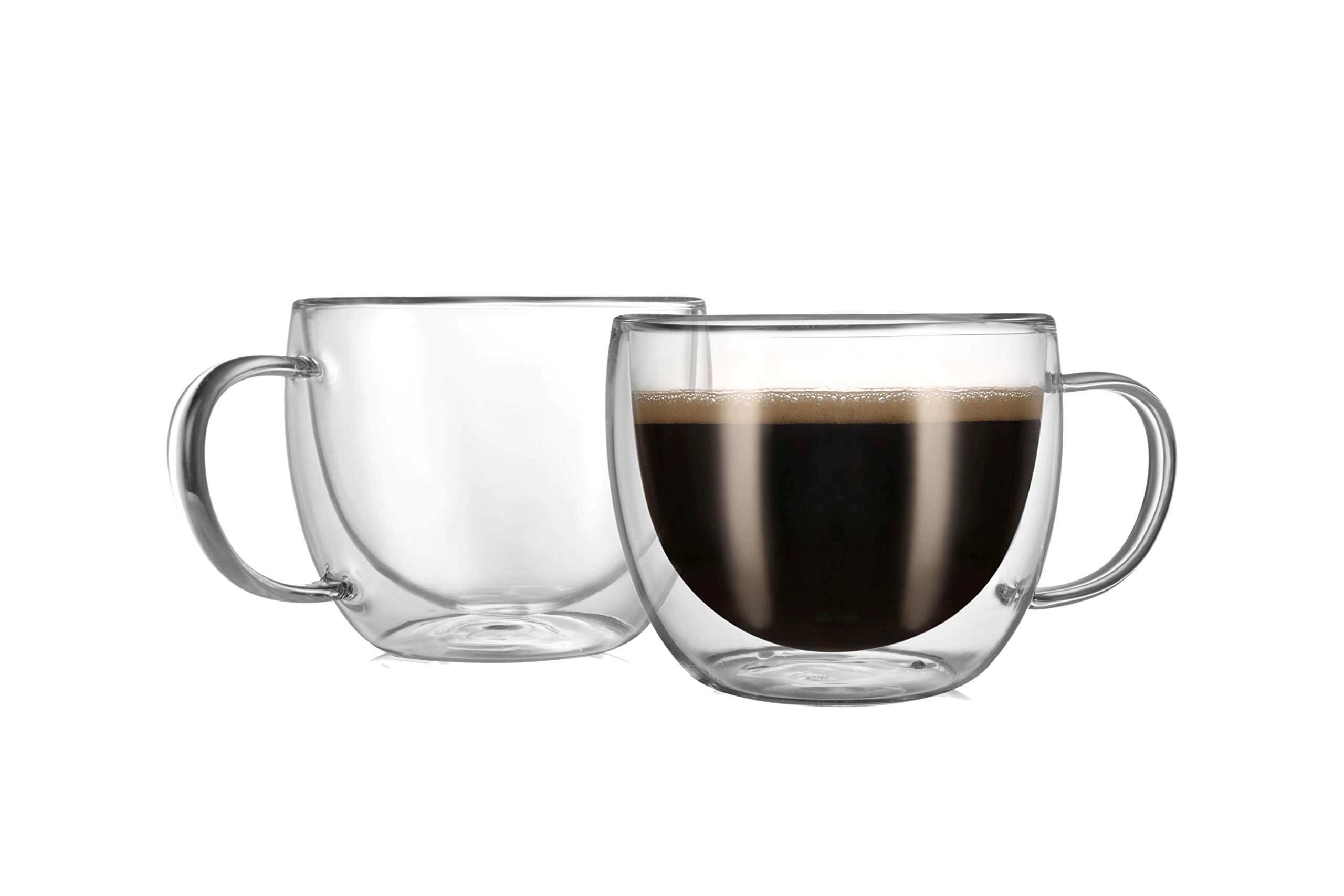 cnglass Glass Mug - 2 pcs - clear - 240 ml