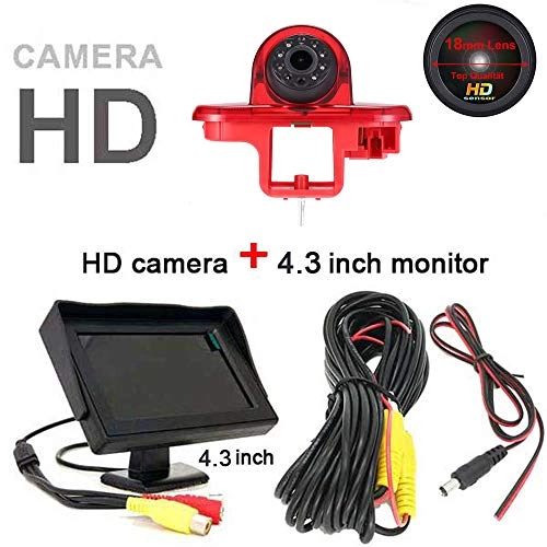 Brake Light Reversing Camera + Rear View Mirror Monitor - Night vision 628 x 586 pixels