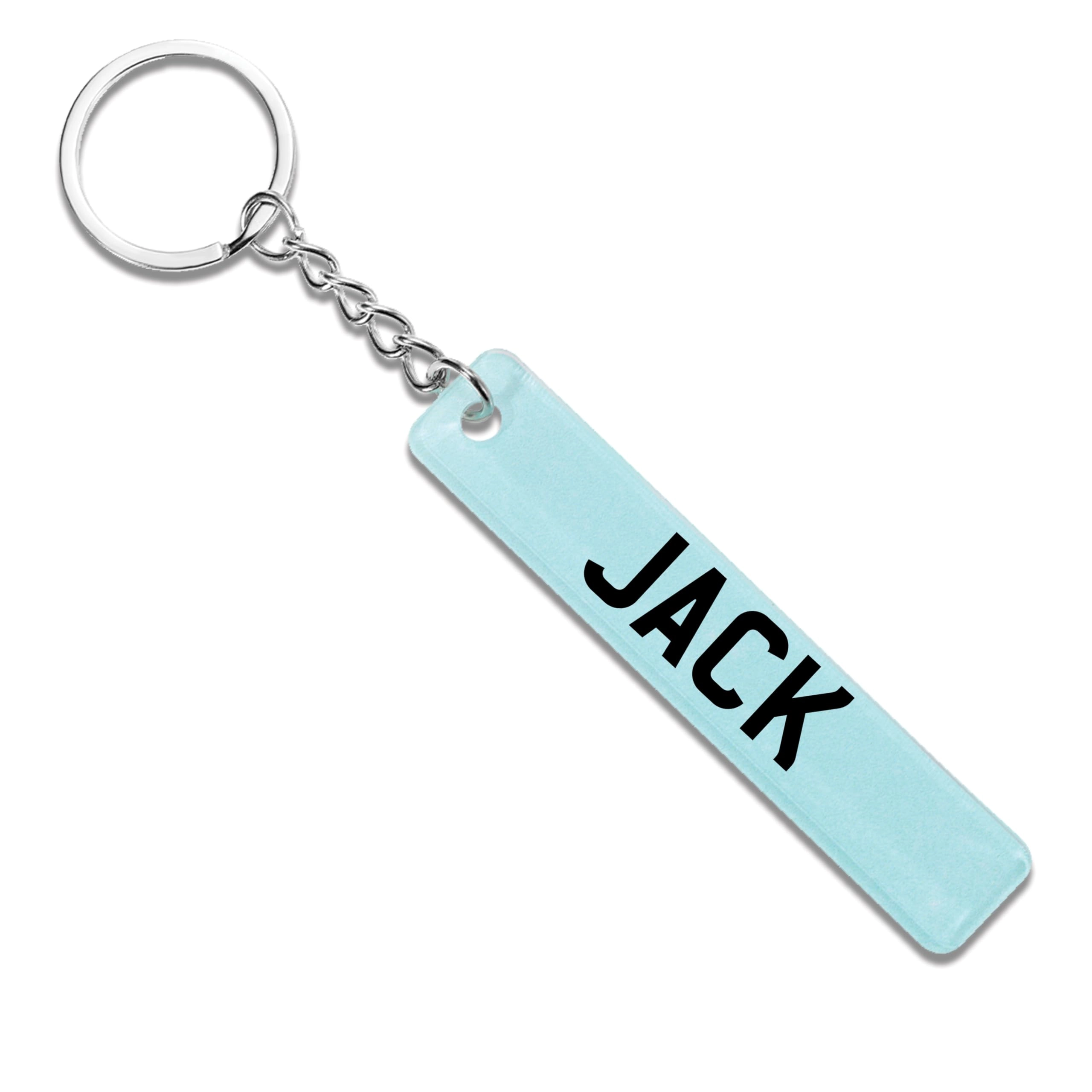 Number Plate Keyring - Number