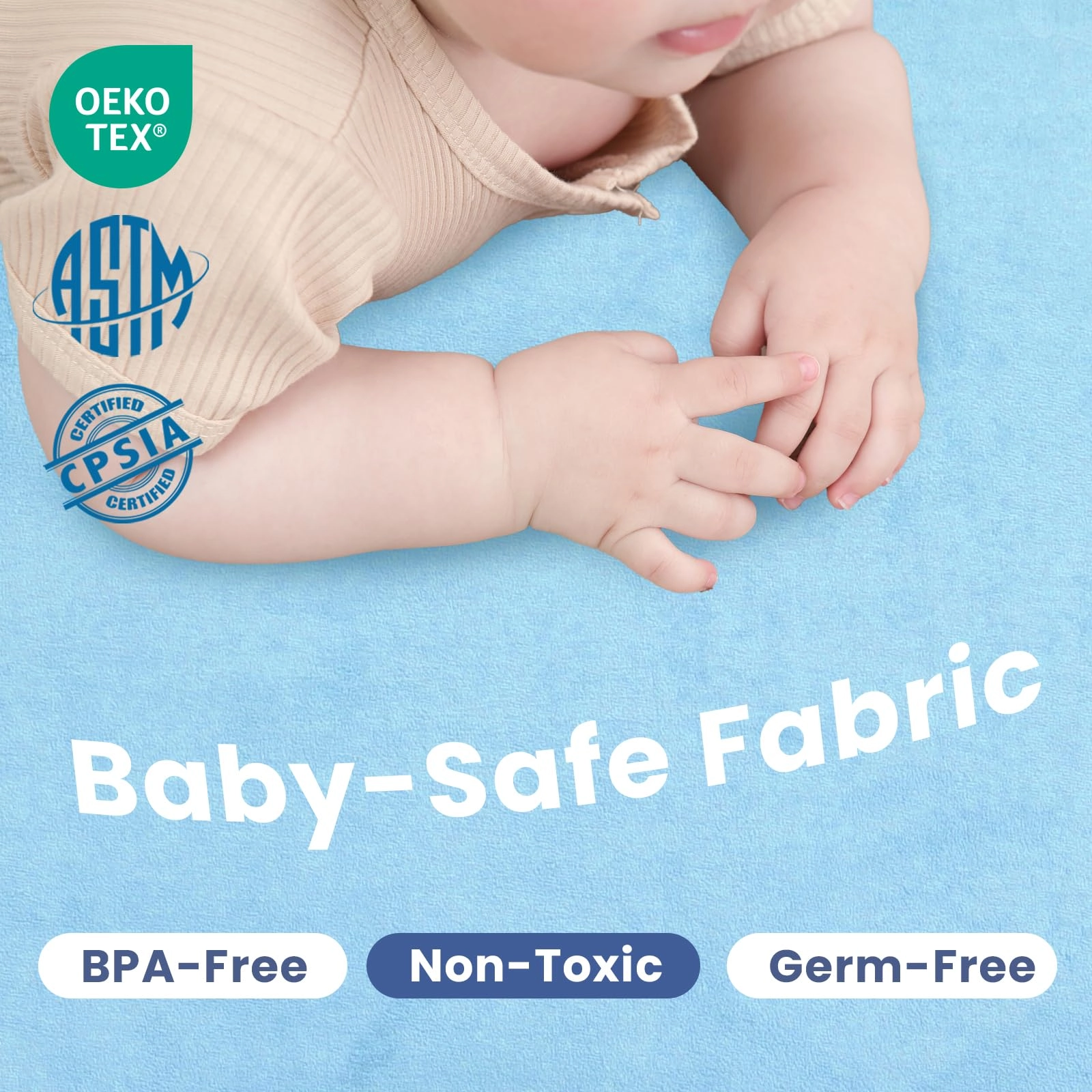 Baby Activity Play Mat - 79"x118" 1.3" Thick Cream