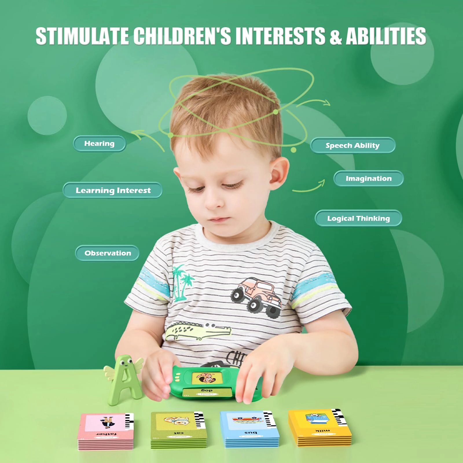 visator Flash Cards Language - 1-6 Years Old